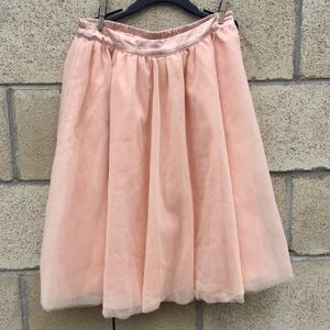 Pink Tulle Romantic Skirt